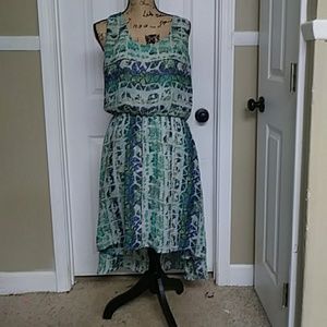 Hi-low Aqua Dress